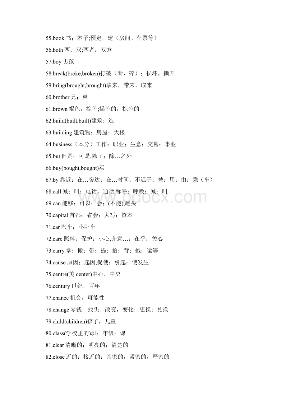 中考英语最重要的530个高频词初三生必须会.docx_第3页