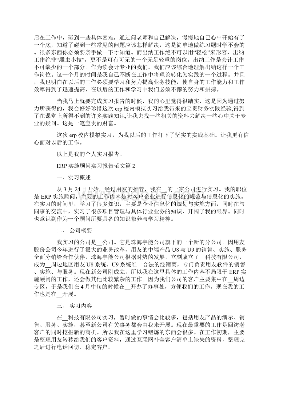 ERP实施顾问实习报告范文.docx_第3页