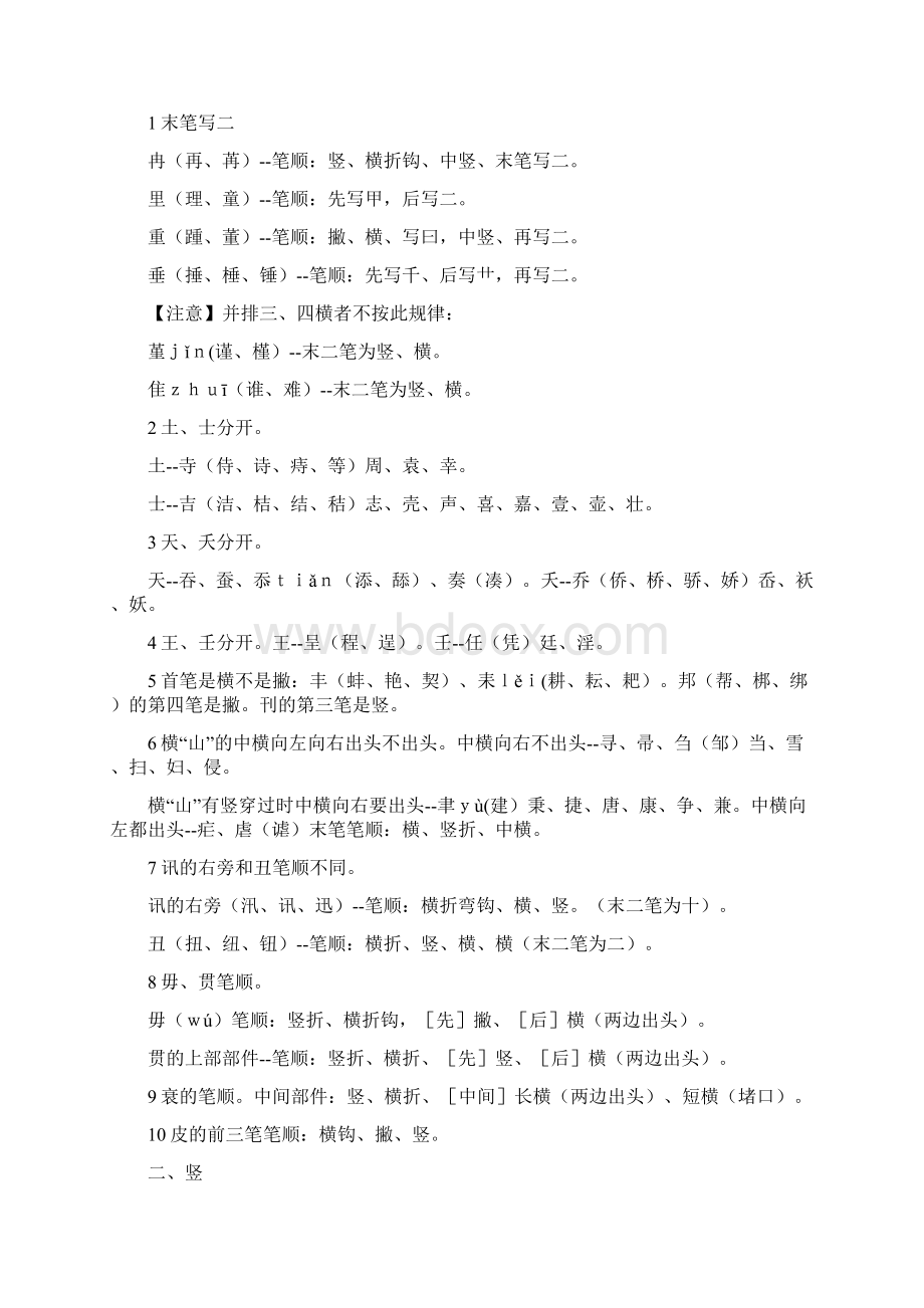 笔画笔顺易错字集锦.docx_第2页