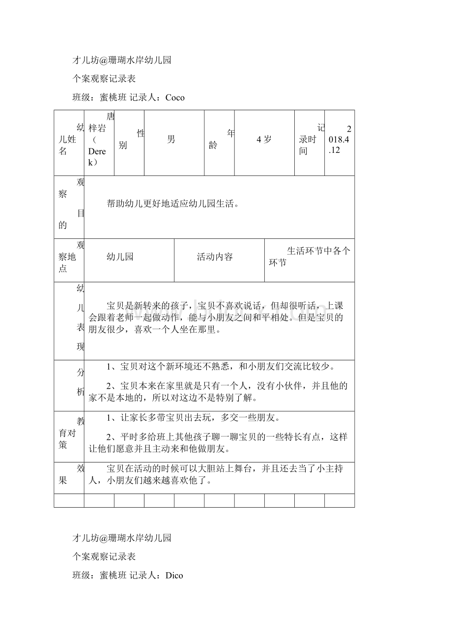 幼儿个案观察记录文本.docx_第2页