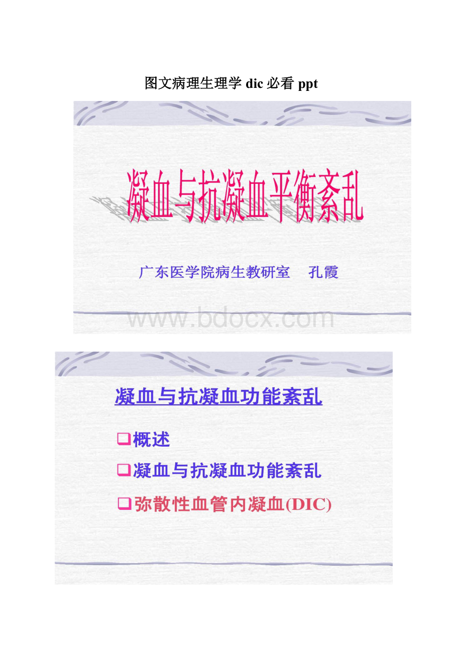 图文病理生理学dic必看ppt.docx_第1页