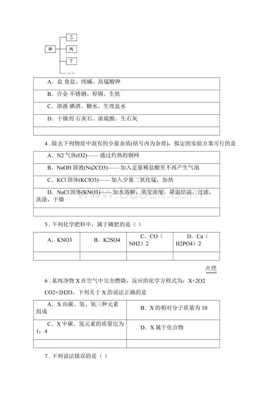 人教版学年九年级下学期中考模拟二化学试题II卷.docx_第2页