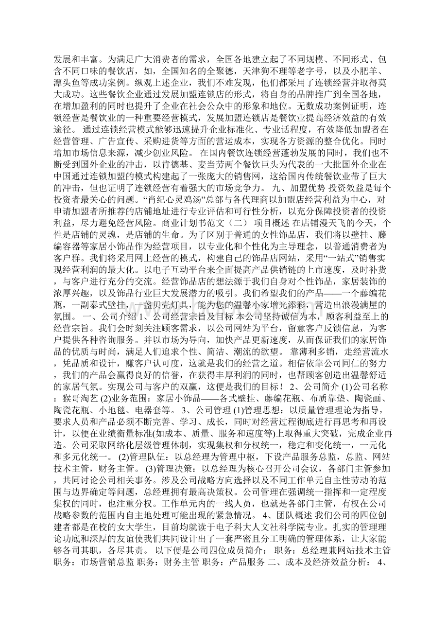 商业计划书范文1000商业计划书范文.docx_第3页