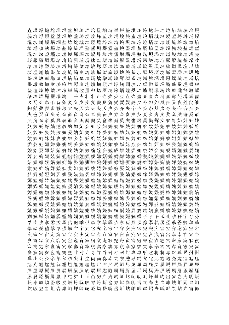 汉字大全10000个Word文档下载推荐.docx_第3页