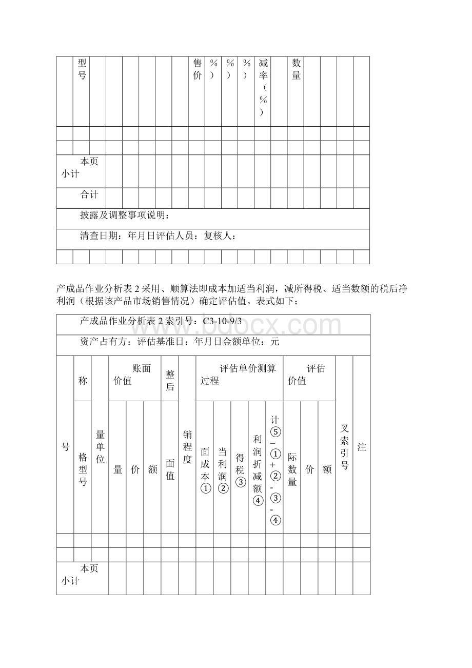 精编资产评估工作底稿参考格式.docx_第3页