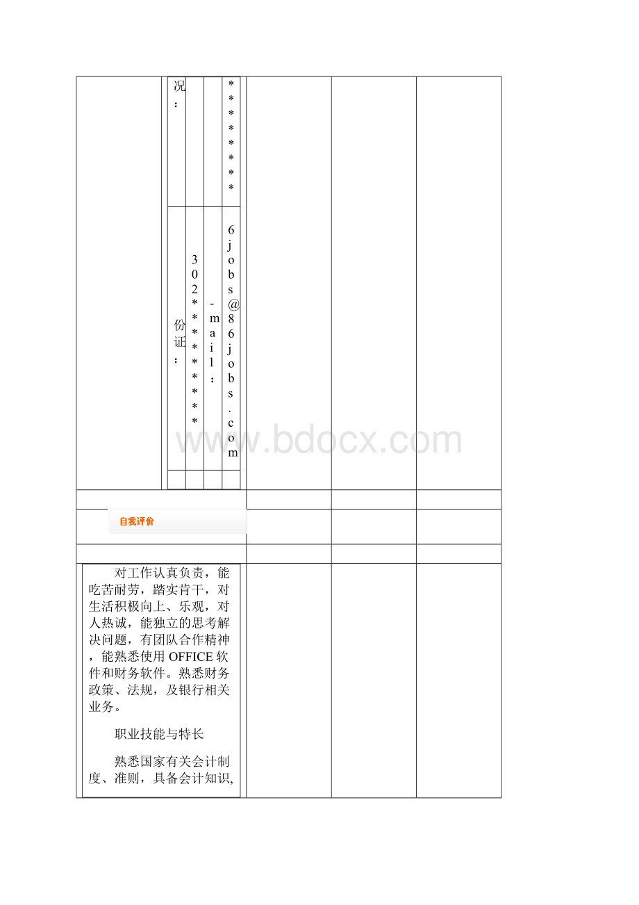 会计类个人简历.docx_第2页