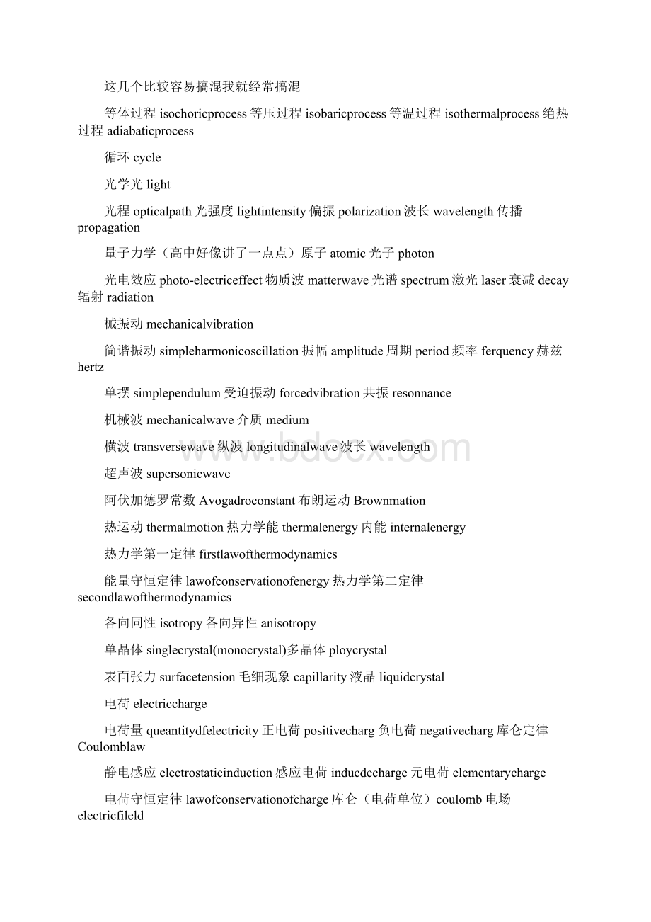 物理英文术语及常用词汇.docx_第2页