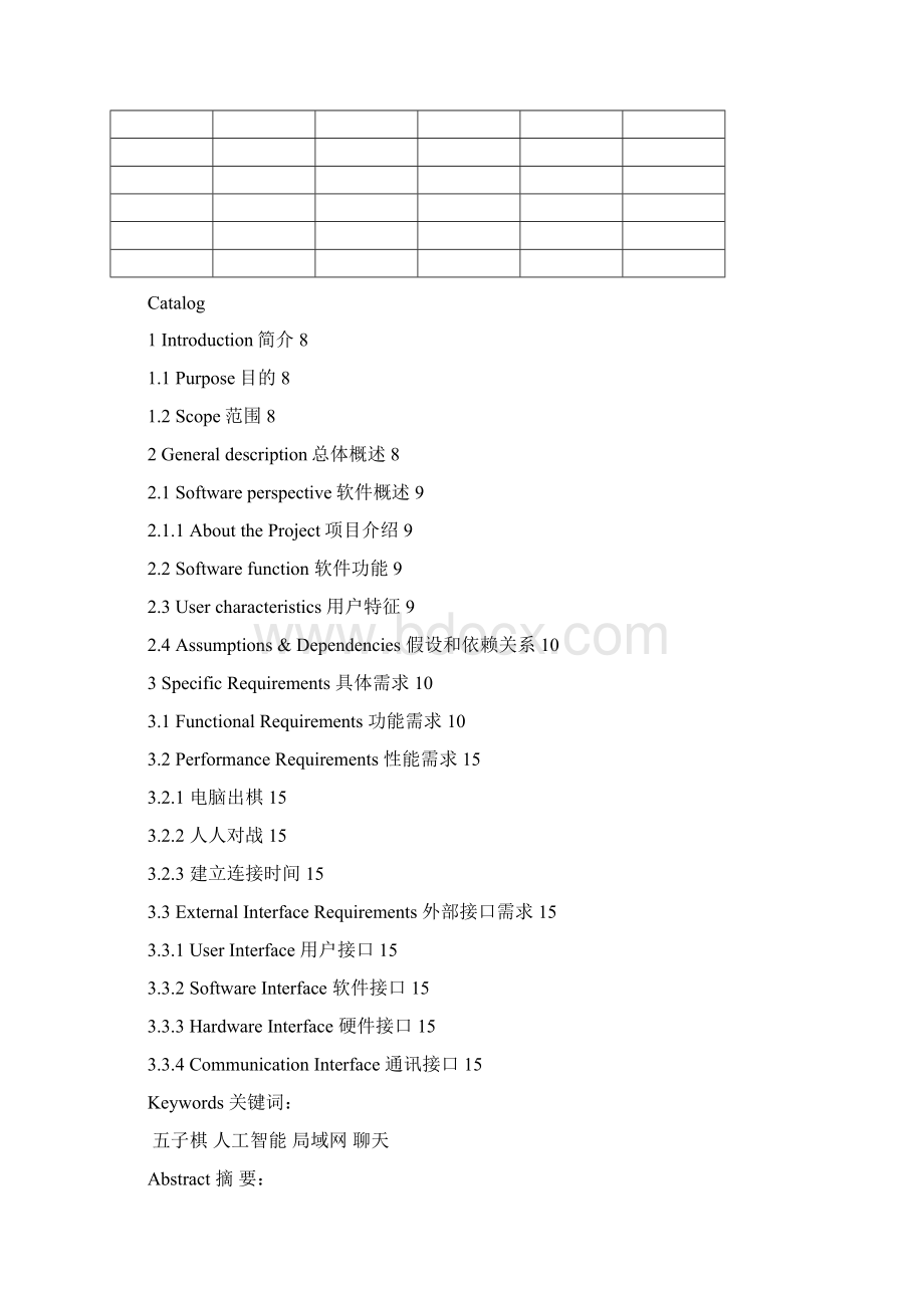 五子棋需求规格说明书Word下载.docx_第2页