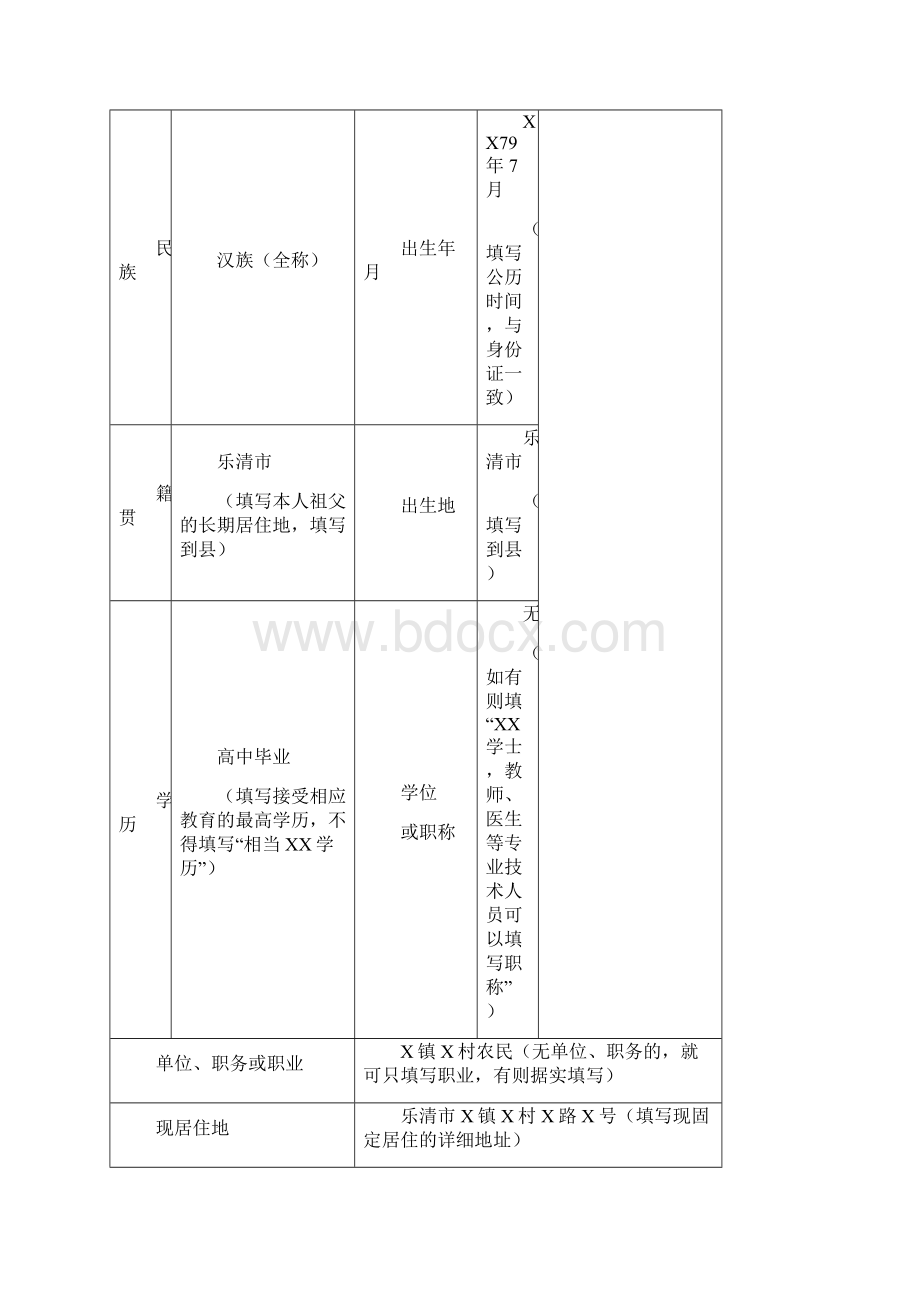 申请入党志愿书填写范本docWord格式.docx_第2页