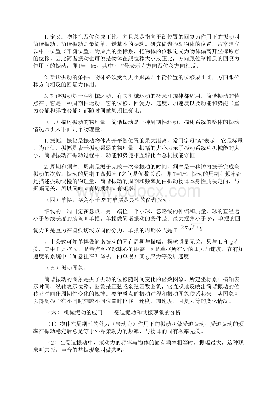 机械振动和机械波知识点总结.docx_第2页