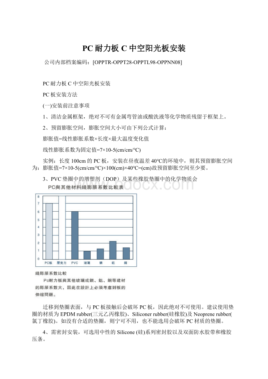 PC耐力板C中空阳光板安装.docx_第1页