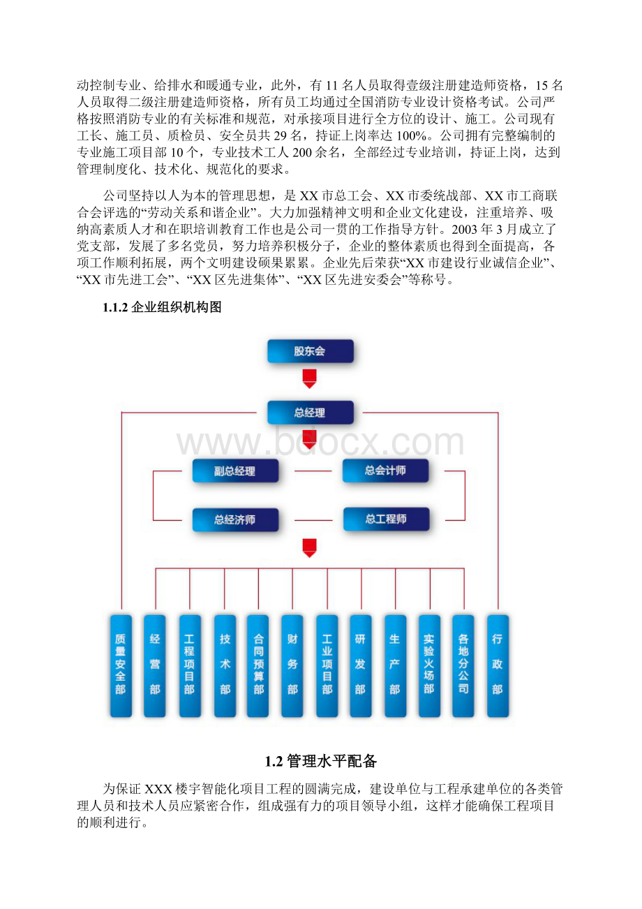 XXX项目智能化工程投标文件技术标Word下载.docx_第2页