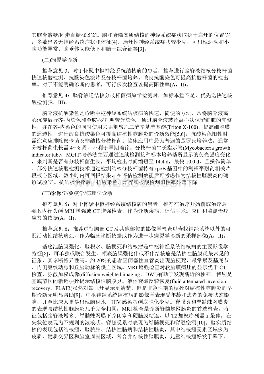 版中国中枢神经系统结核病诊疗指南全文.docx_第2页