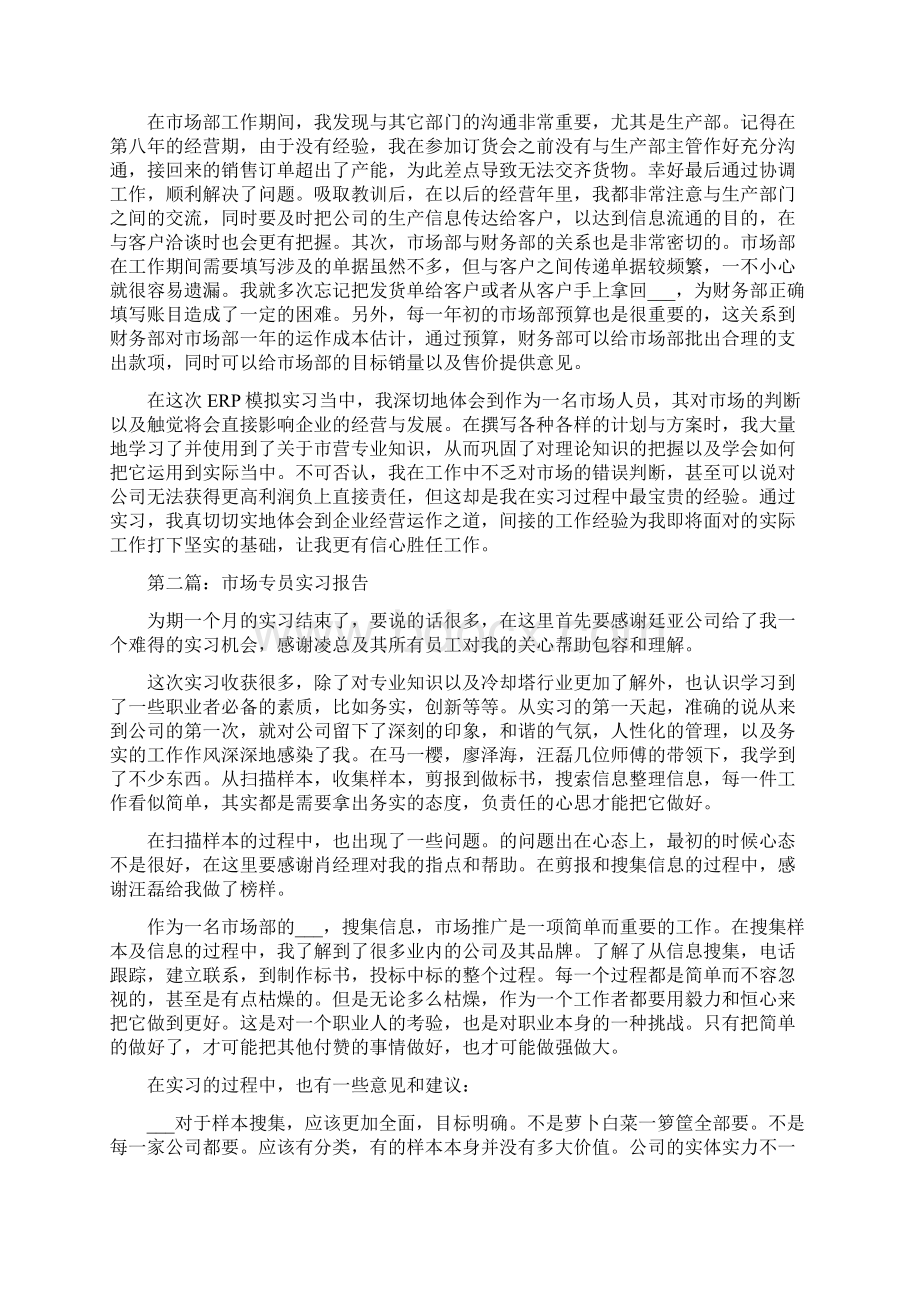 市场专员实习报告总结精编二.docx_第2页