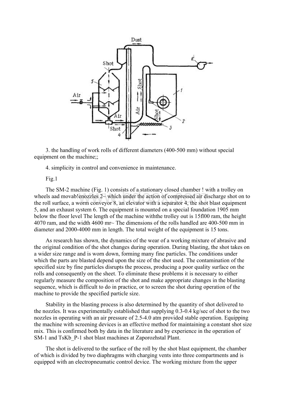 抛丸清理机对板材轧辊进行抛丸处理外文文献翻译中英文翻译外文翻译.docx_第2页