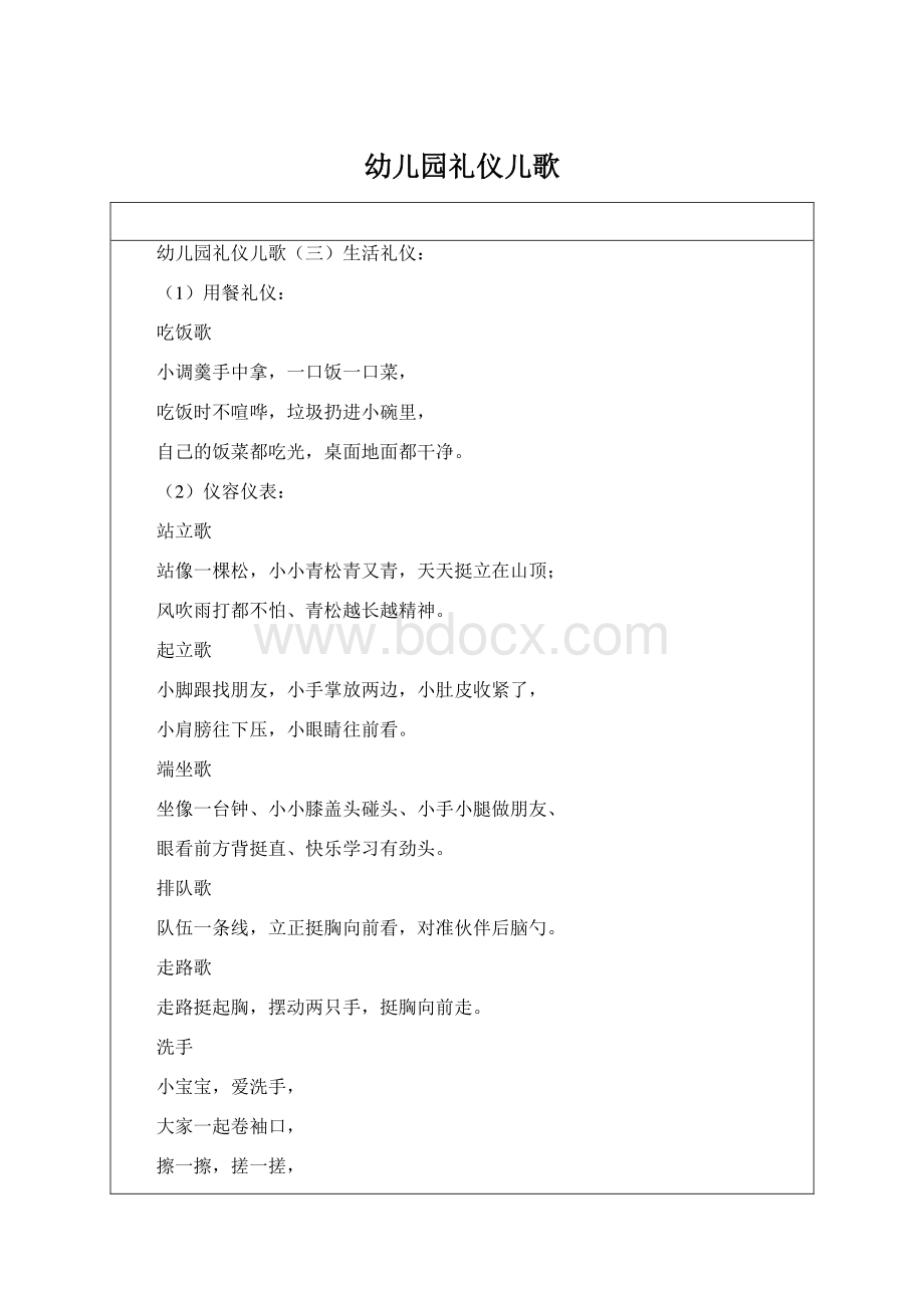 幼儿园礼仪儿歌Word格式.docx_第1页