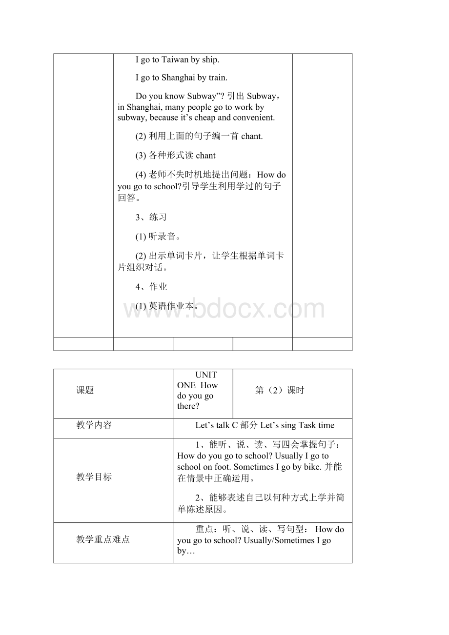 小学六年级英语教案Word格式文档下载.docx_第2页