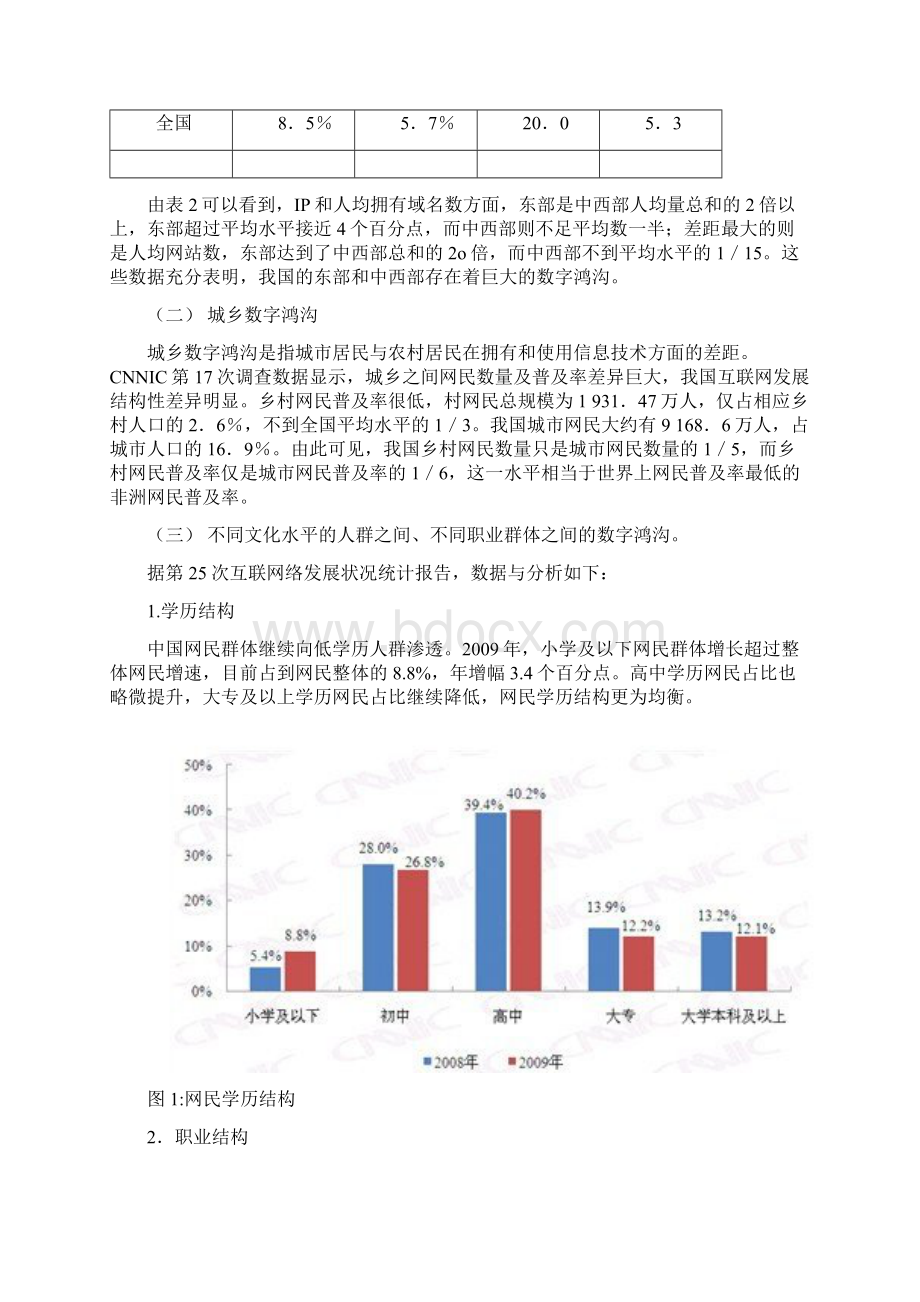 我国数字鸿沟的现状成因及对策探讨.docx_第3页