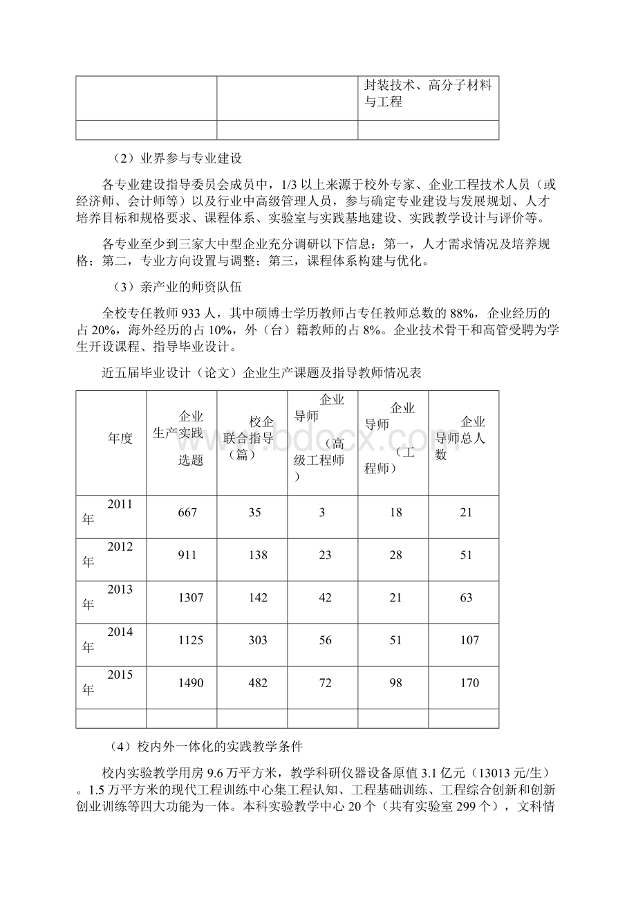 厦门理工学院十三五专业建设与发展规划.docx_第3页