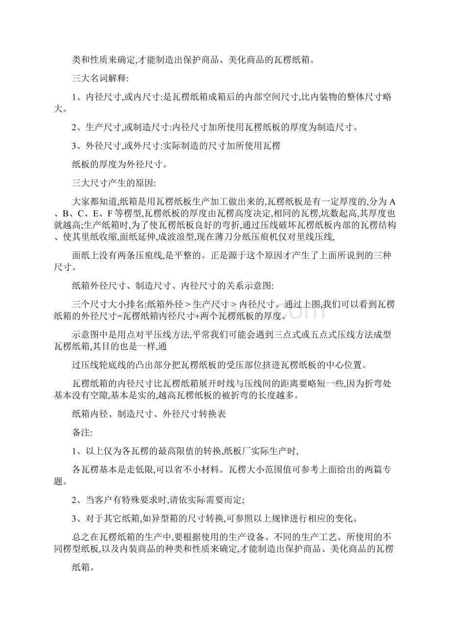 纸箱外径尺寸制造尺寸内径尺寸的关系及互相转换表.docx_第2页