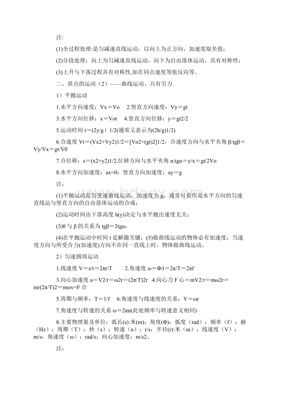 高中物理公式大总结.docx_第2页