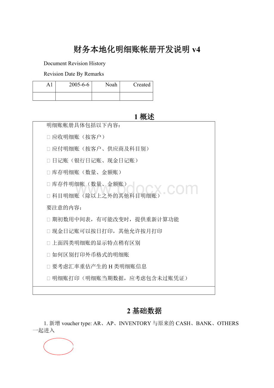 财务本地化明细账帐册开发说明v4Word格式.docx