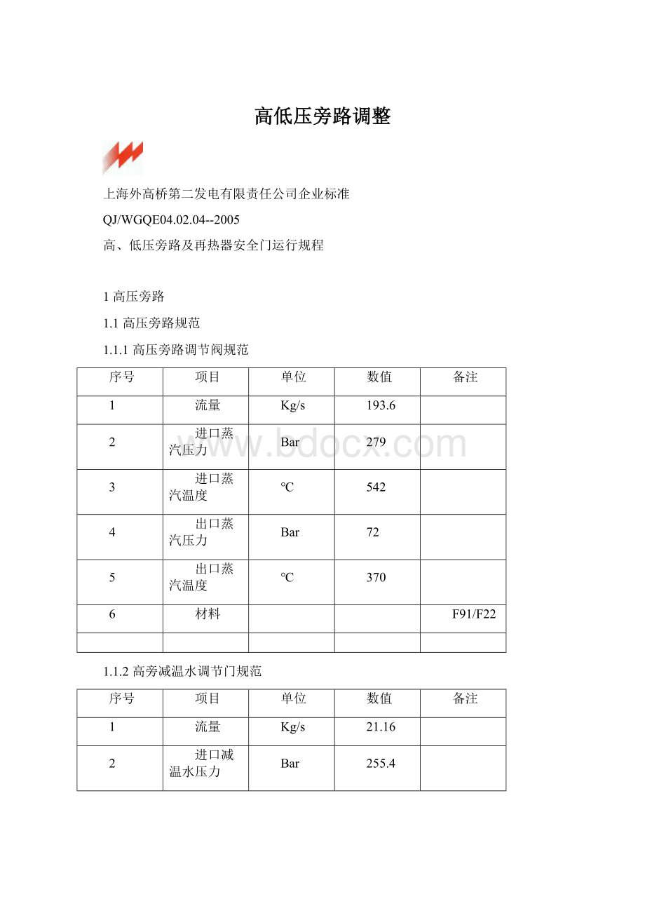 高低压旁路调整.docx_第1页