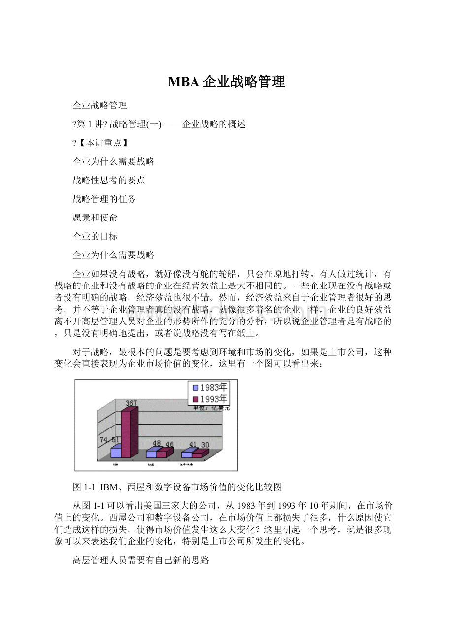 MBA企业战略管理Word下载.docx