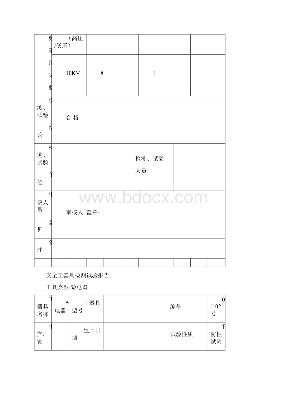 安全工器具试验报告.docx_第2页