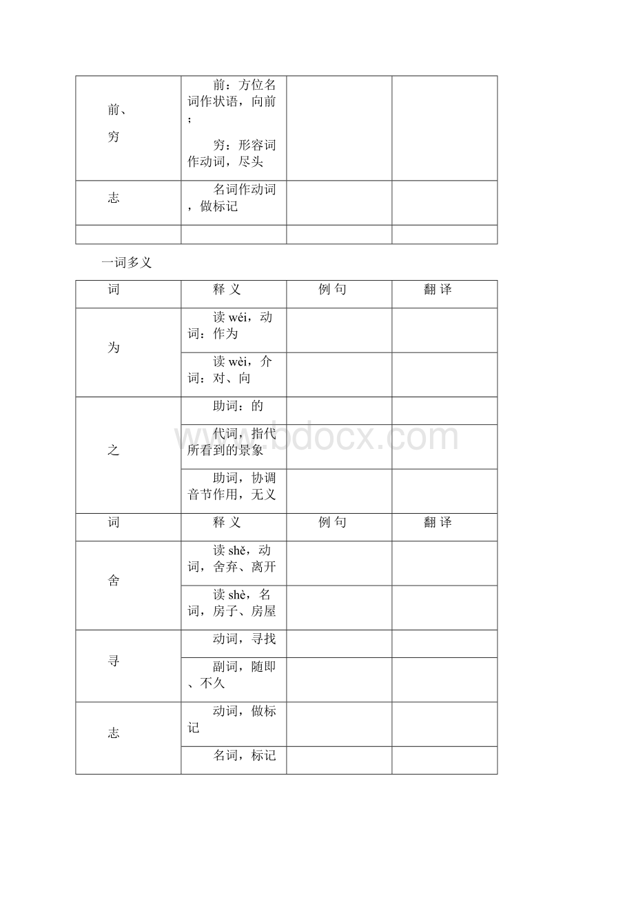 八年级语文上册 第五单元 第21课《桃花源记 》学案 新版新人教版.docx_第3页