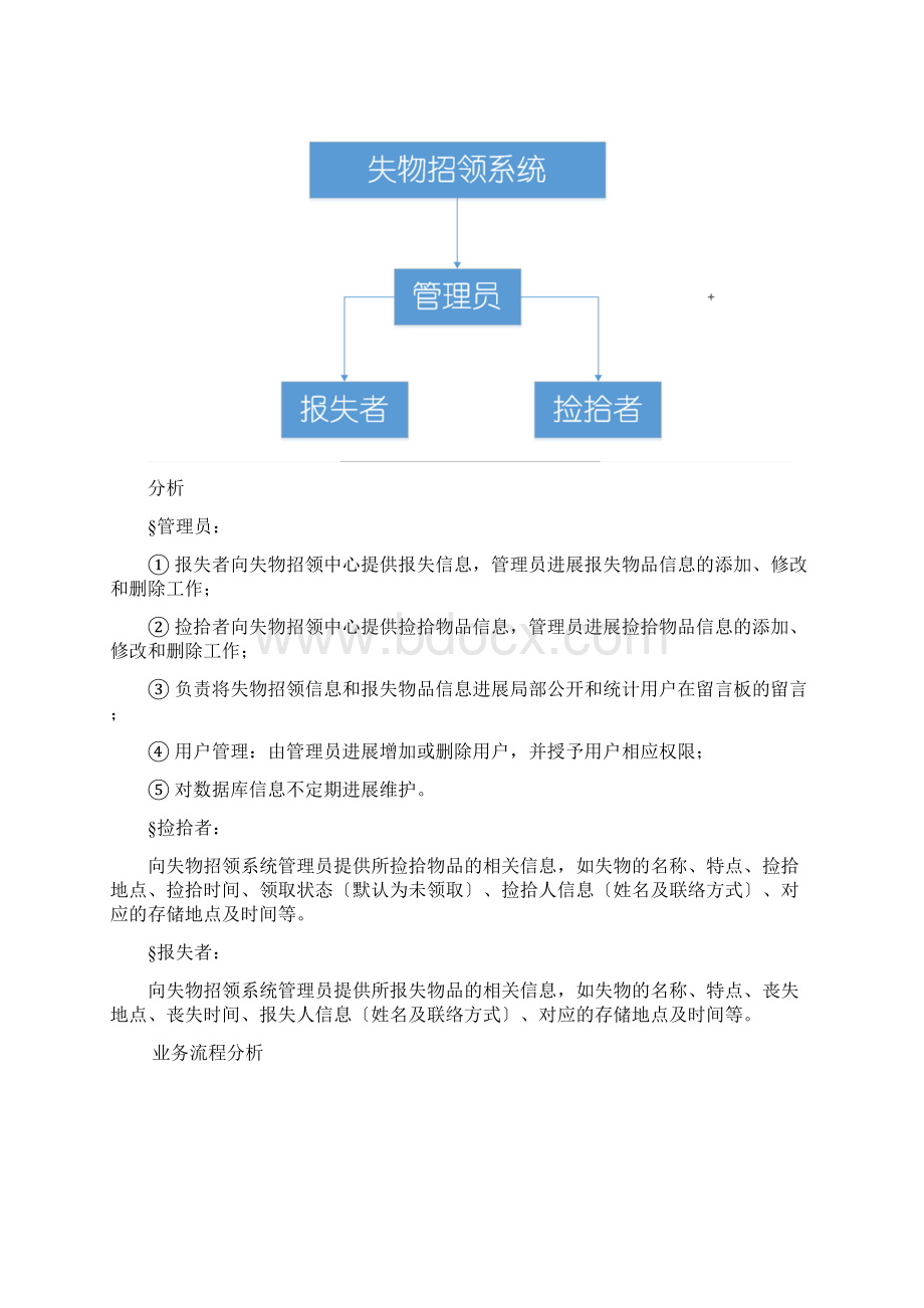 失物招领系统课程设计报告书.docx_第2页