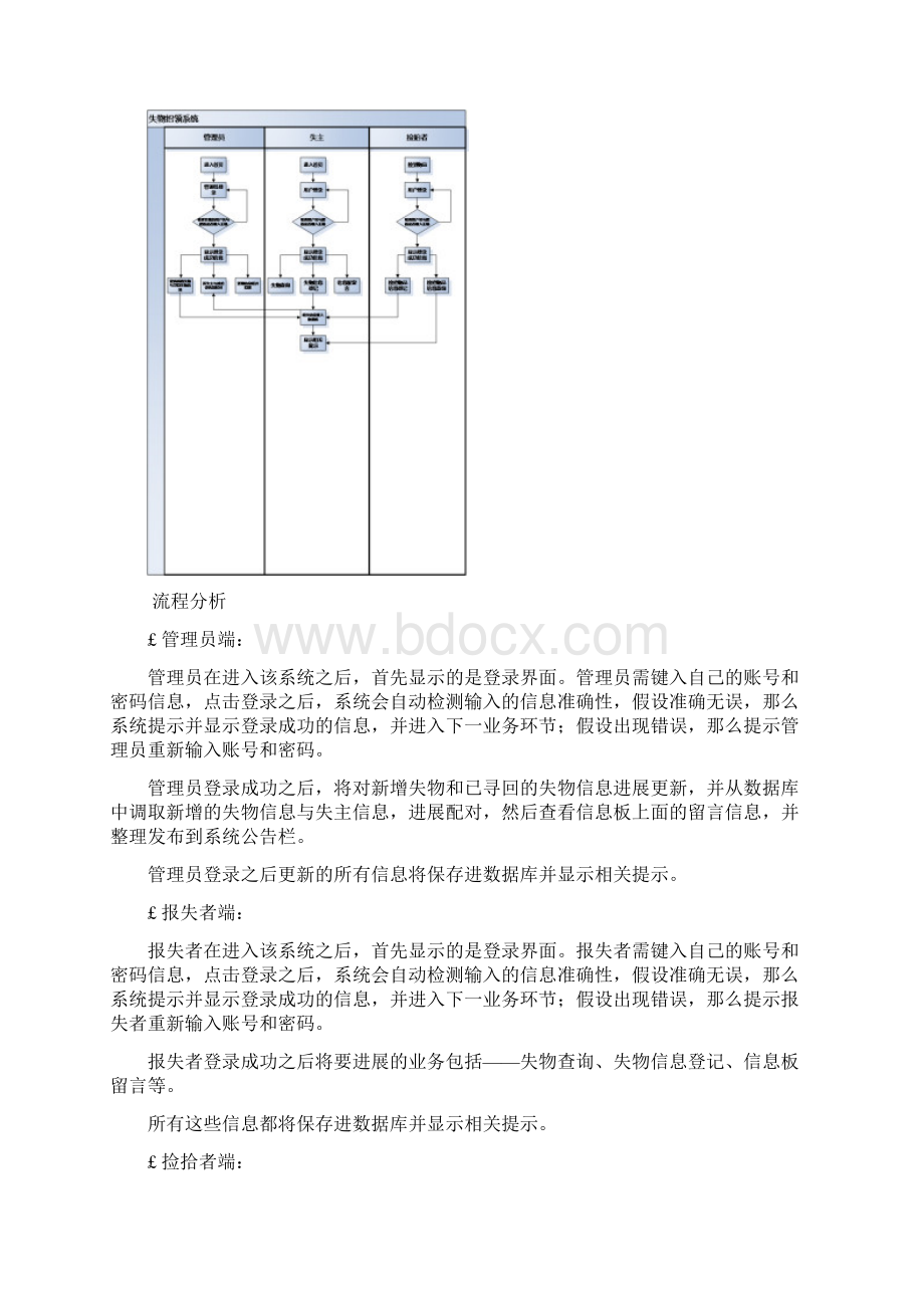 失物招领系统课程设计报告书.docx_第3页