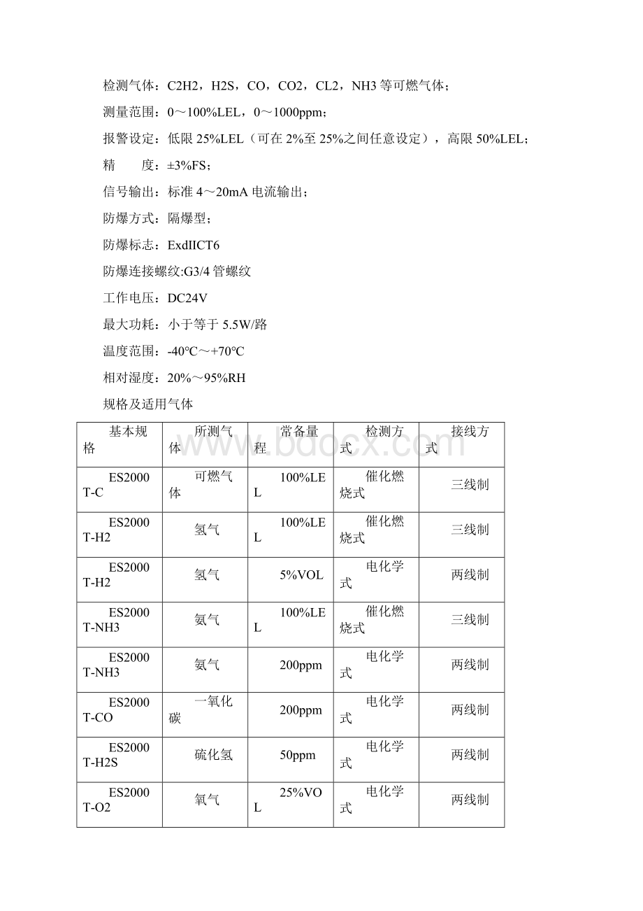 深圳特安可燃气体报警器技术手册.docx_第3页