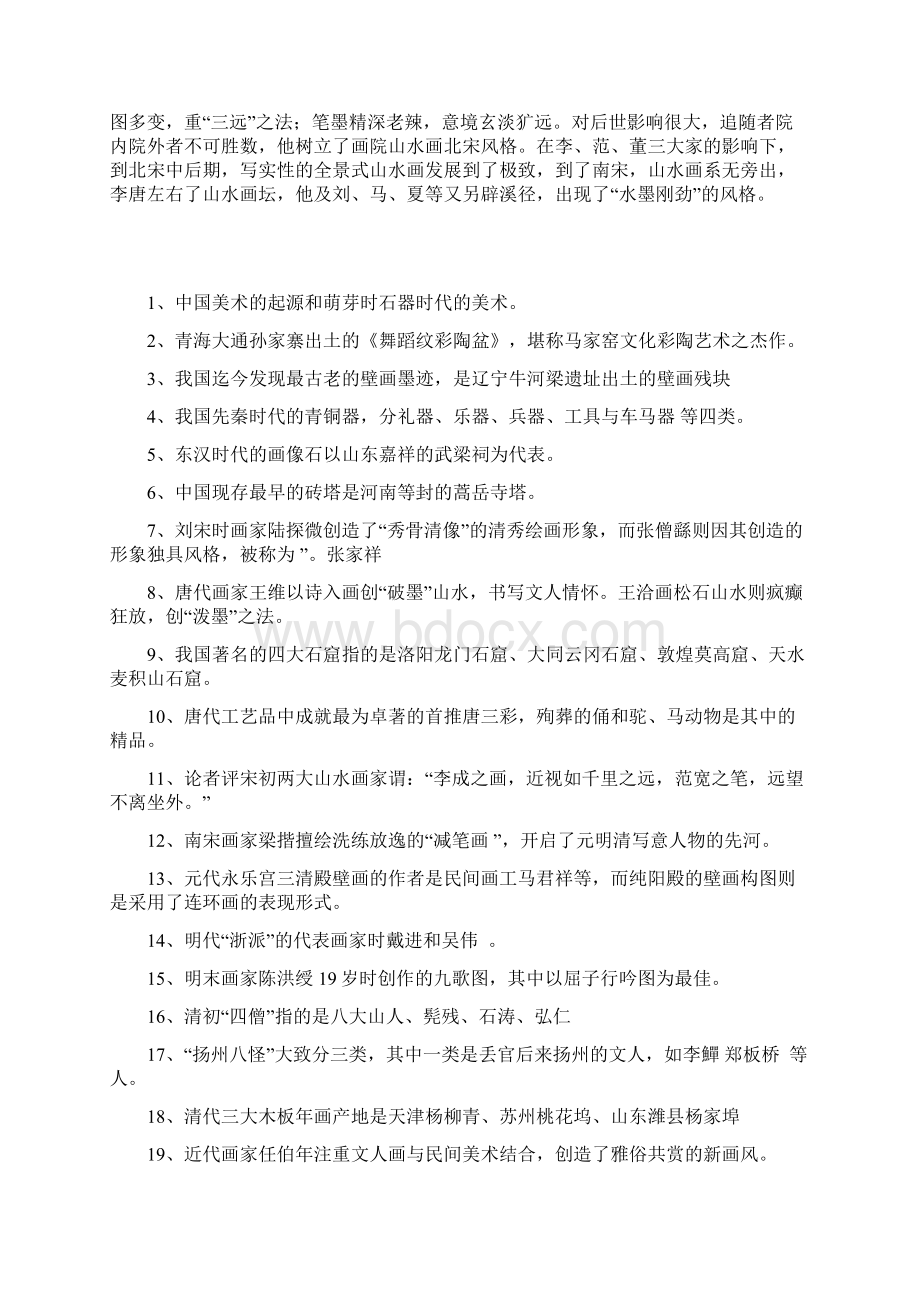 中外美术史试题及答案汇总内容全考研考老师必备.docx_第2页