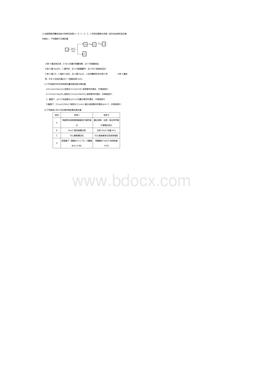 山西省太原市高三模拟试题一docx.docx_第2页