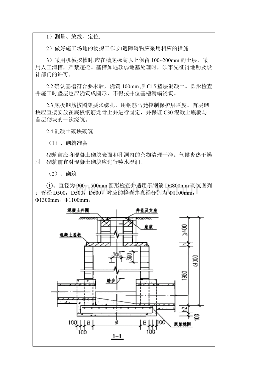 雨污水检查井技术交底.docx_第2页