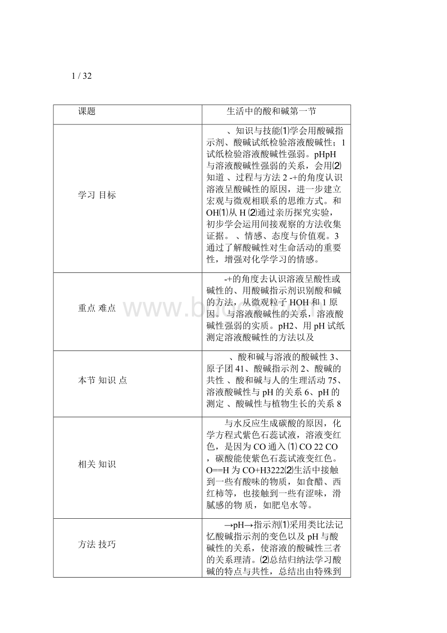 初三化学教案常见的酸和碱.docx_第3页