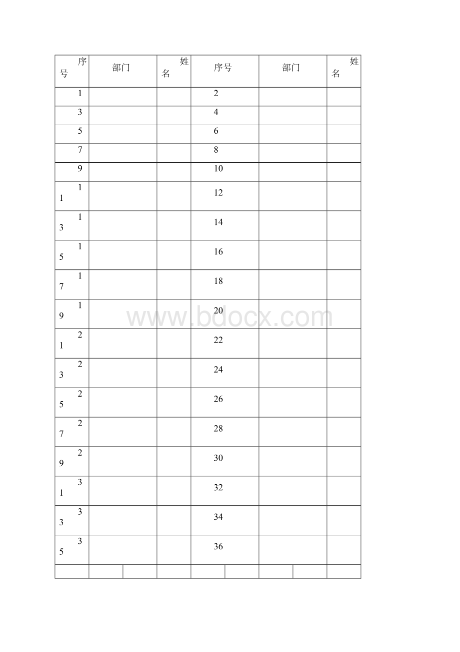 特种设备作业人员培训记录表Word文档格式.docx_第2页