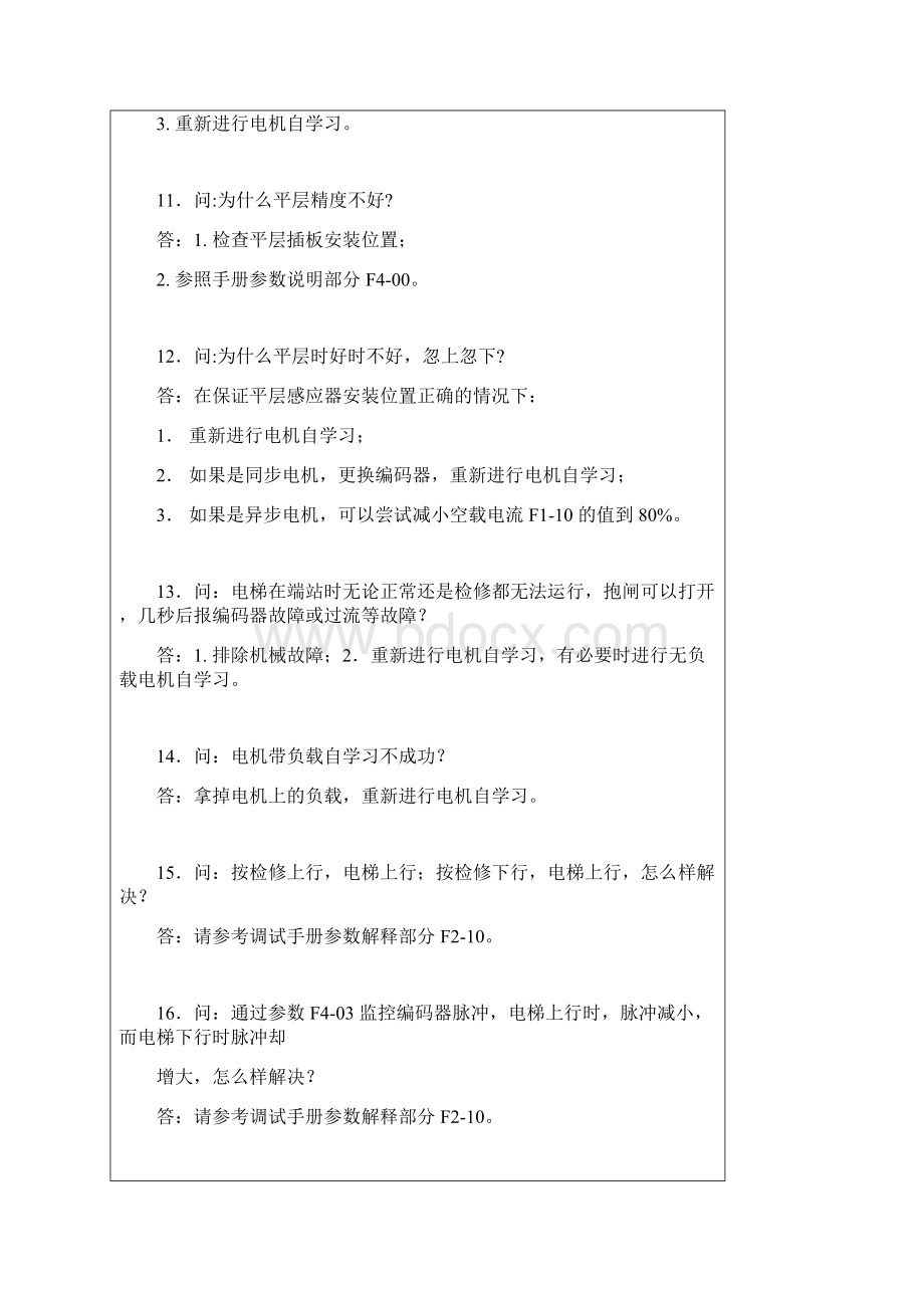 默纳克电梯系统常见问题问答Word下载.docx_第3页