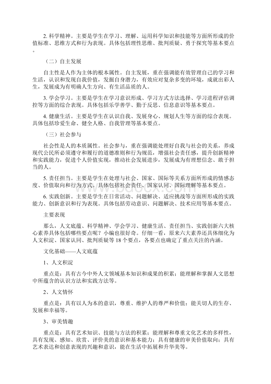 高中学生六大核心素养Word格式.docx_第2页