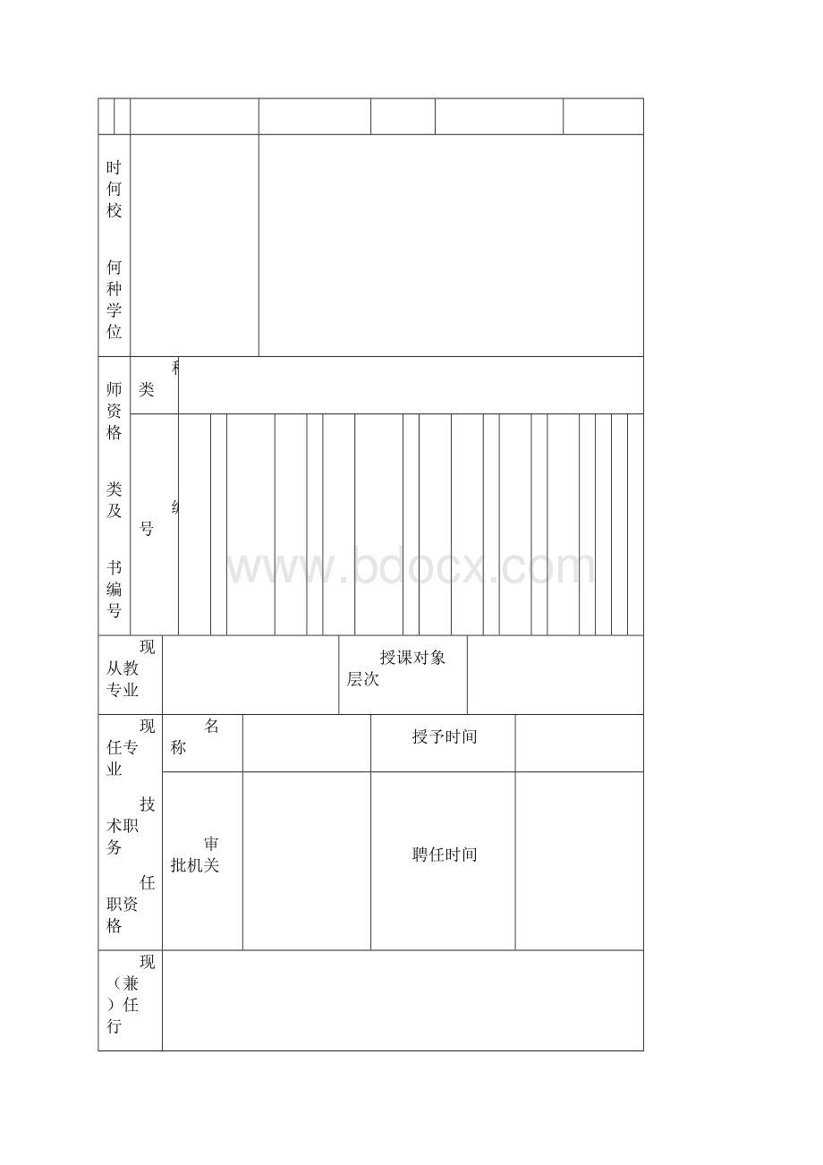 黑龙江省教师任职资格评审表Word文件下载.docx_第2页