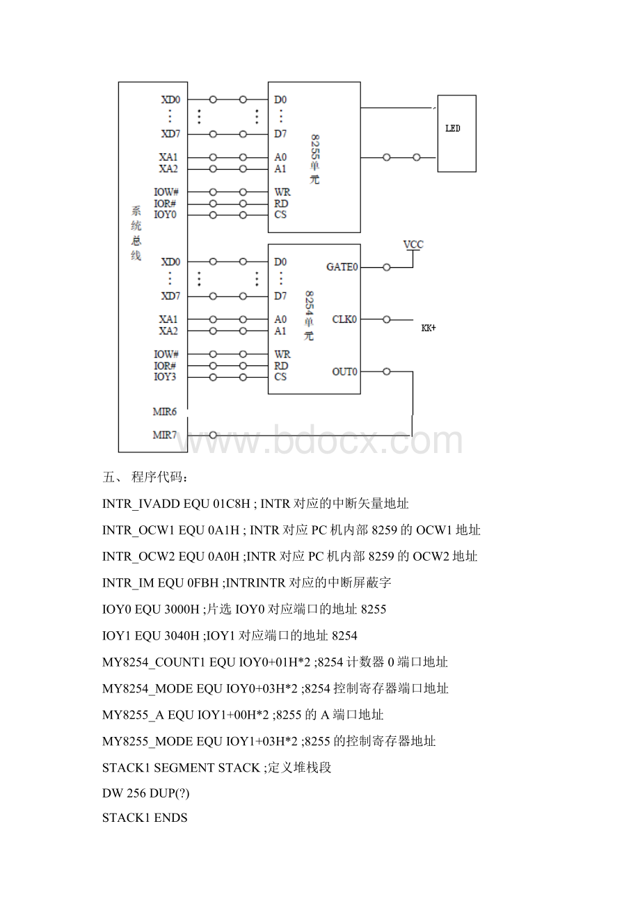 微机原理与接口技术控制流水灯.docx_第3页