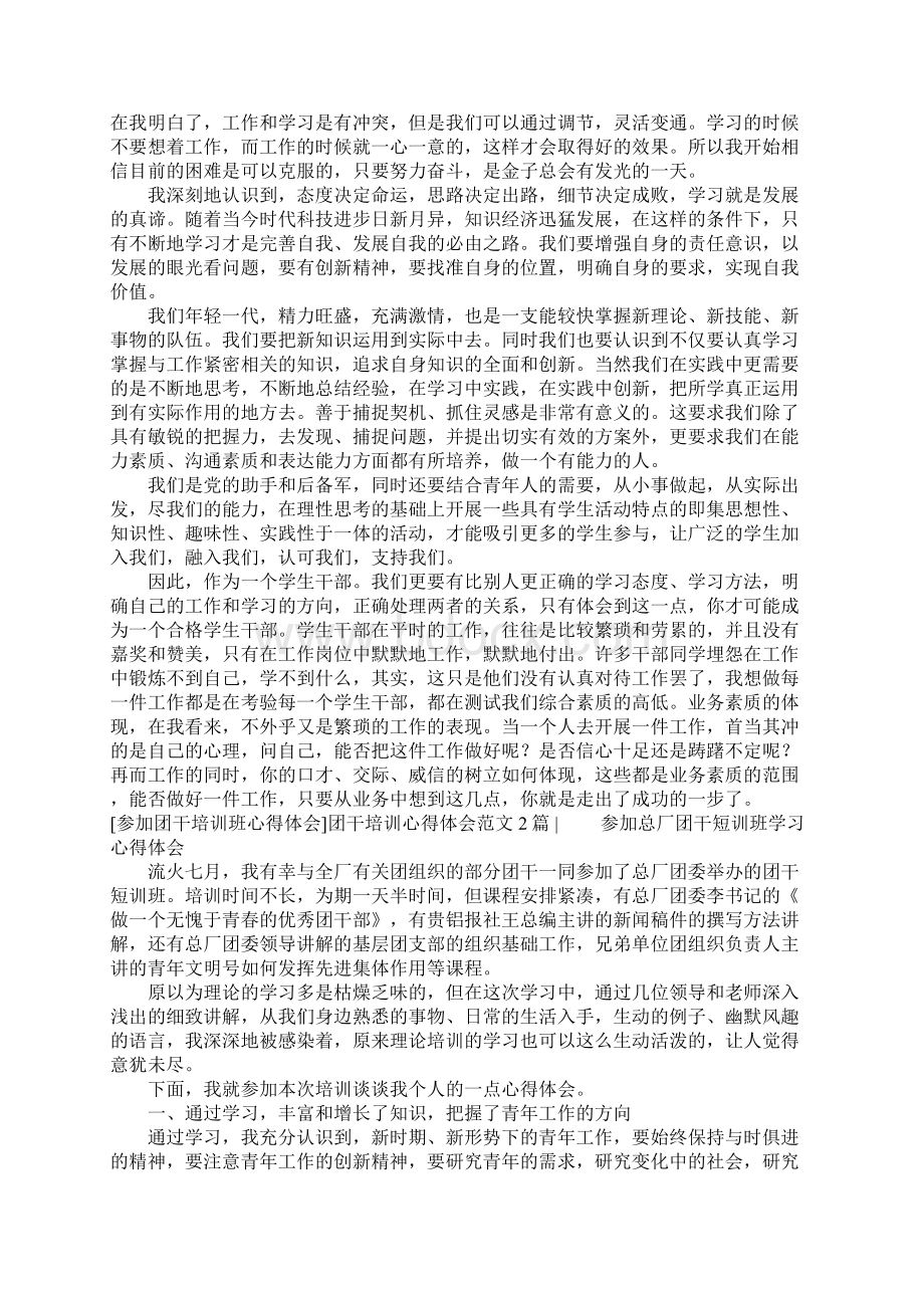 团干培训心得体会范文4篇.docx_第2页