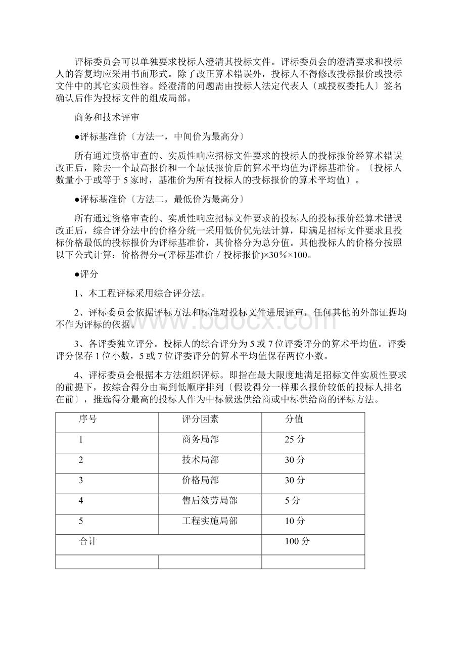 招标评分标准模板V1Word文档下载推荐.docx_第2页