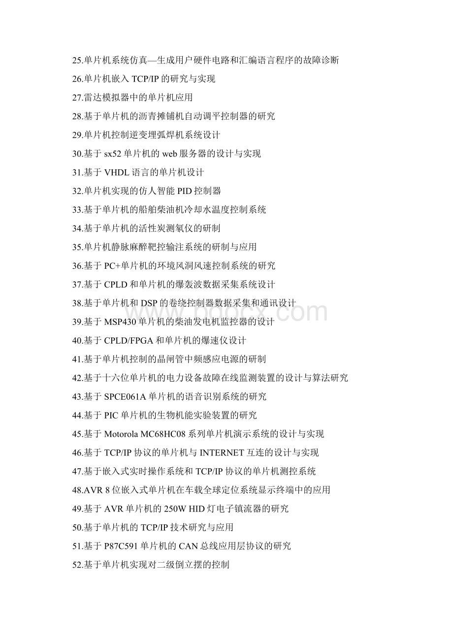 本科毕设题目单片机相关Word格式文档下载.docx_第2页