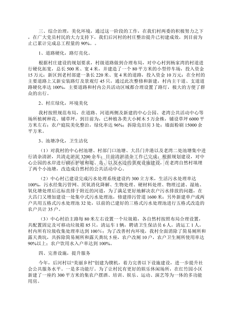 后河村村庄环境整治示范村提升工作总结文档格式.docx_第2页