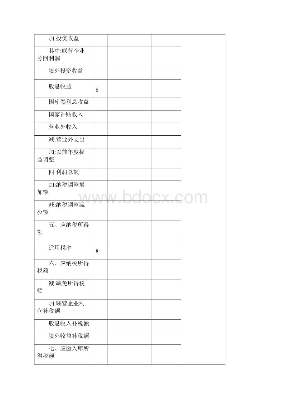 企业所得税纳税申报表整理版.docx_第2页