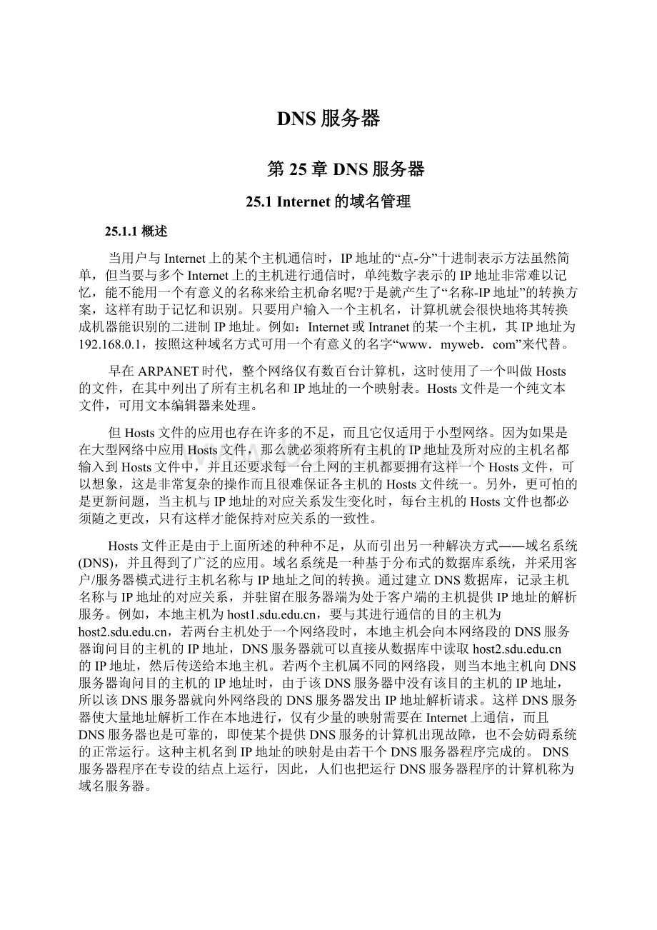 DNS服务器Word格式文档下载.docx