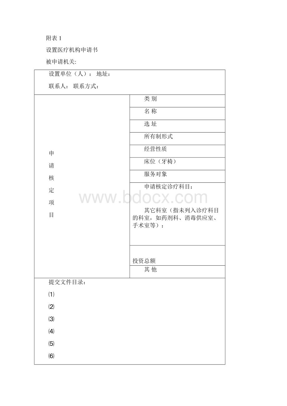 医疗机构执业登记需提交材料参考模板.docx_第2页