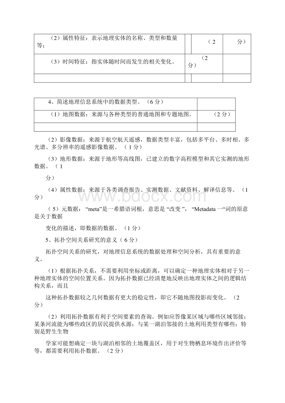 GIS考试复习最全题库Word下载.docx_第3页